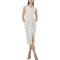 OEM dresses | Sleeveless dress | Button dresses | Elegant dresses | White dresses | Split dress
