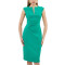 OEM dresses | Sleeveless dress | V-neck dresses | Elegant dresses | Green dresses | Slinky dress