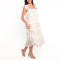 White lace mid-length dress | Cute summer dresses | Bohemian ruffle dress | Dresses manufacturer
