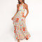 Halter neck summer maxi dress | Bohemian print dress | Sexy sleeveless vacation dress | Dress makers