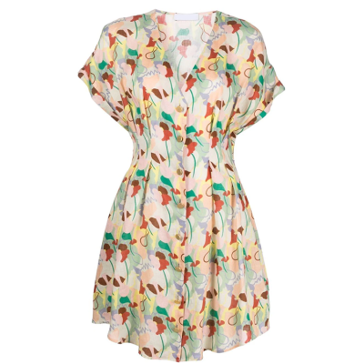 Floral Maxi Dress fashion wholesale ladies Floral Maxi Dress Deep V neck dress elegant customized women  casual dresses