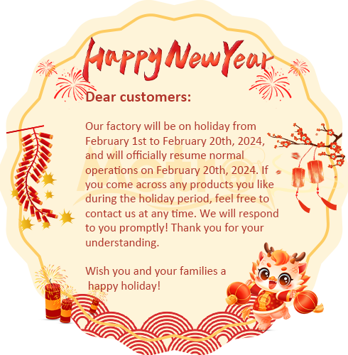 Chinese New Years Holiday Notice