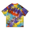 Men's Tie dye 100% cotton tshirt| quickly custom puff printed design service with privtae label from rainbowtouches streetwear factory