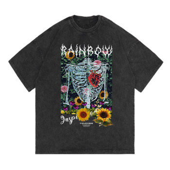 Men's Acid Wash T shirts Manufacturer|2022 New Direct Injection Print T shirts for Men| Custom Logo and Private Label Men's Oversized T shirts