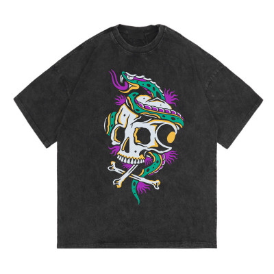 Wholesale Men's Acid Wash T-shirt Manufacturing | 100 Cotton Men's T-shirt In Stock | New Men's Printing T-shirt