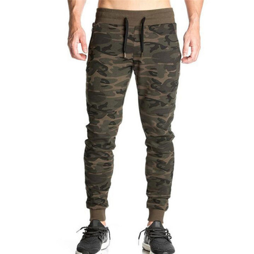 Men's Military Training Casual Sport Running Outdoor Sports Training Multiple Pockets Camouflage Sports Pants