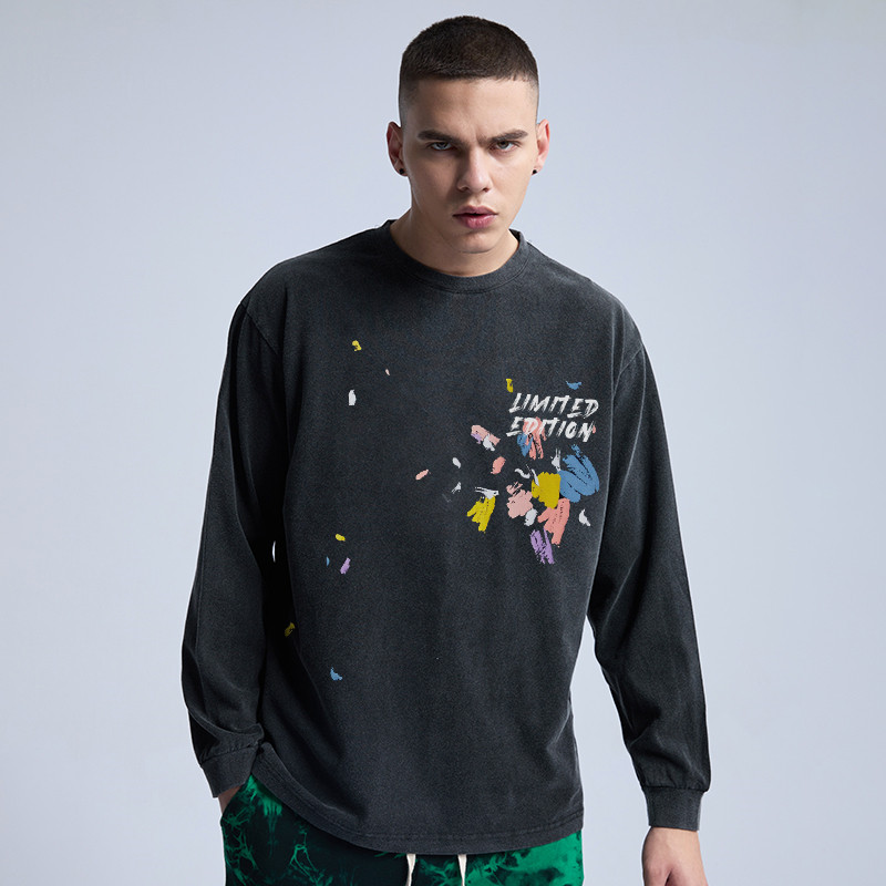 Men's Acid Wash Sweatshirt Manufacturing