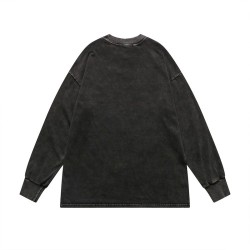 Men's Acid Wash Sweatshirt Manufacturing | 100 Cotton Men's Oversized Sweatshirt in Stock | Hot Sellling Printed Mens Sweatshirt