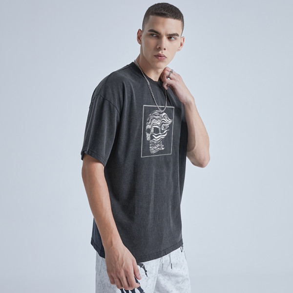 Mens Short Sleeve T-shirt Manufacutrer| High Street Printing Men's T shirts Custom| Unisex Casual T-shirts Fashion For Men