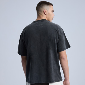 New Printing Design Men T Shirt| High Street Oversized Acid Wash Mens Shirts Wholesale| Custom Hip Pop 100% Cotton Men's T Shirt