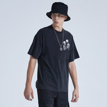 Custom Men's Acid Wash T shirts| Blank Oversized Acid Wash T shirts In Stock| Custom 100% Cotton Men's Washed T shirts