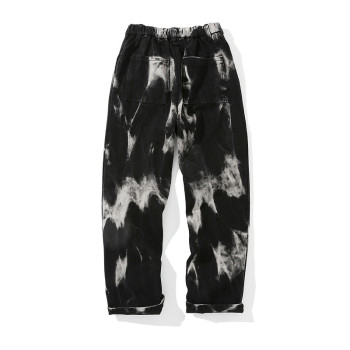 Custom Tie Dye Unisex Cargo Pants| High Street Hip Hop Loose Casual Couple Cargo Straight Aesthetic Pant Women And Men