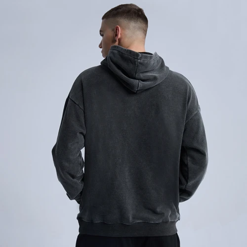 Custom Acid Wash Hoodie Manufacturing | Wholesale 100% Cotton Men's Hoodie| High Street Direct Injection Printing Hoodie On Sale