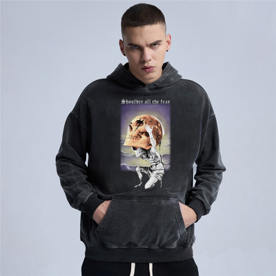 Custom Mens Oversize Hoodie| New Heat Transfer Printed Loose Hoodie In Stock| Unisex Casual Hoodie Fashion Hip Hop Men