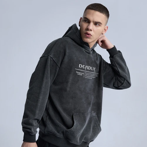 Sudadera con capucha de lavado ácido de gran tamaño personalizada| Sudadera con capucha en blanco con lavado ácido En stock| Logotipo de impresión personalizada y sudadera con capucha de etiqueta privada