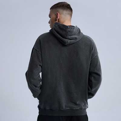 Mens Wash Hoodie Manufacturing| 2022 New Design Graphic Acid Wash Hoodie In Stock| 100% Cotton Terry Hoodie from Rainbow Touches