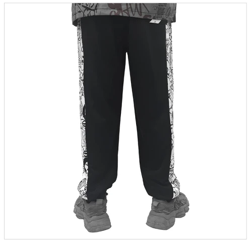 Pants New Brand Mens Outdoor Sport Pants Pocket Men's Graffiti Elastic Pants Running Men's Casual Trousers