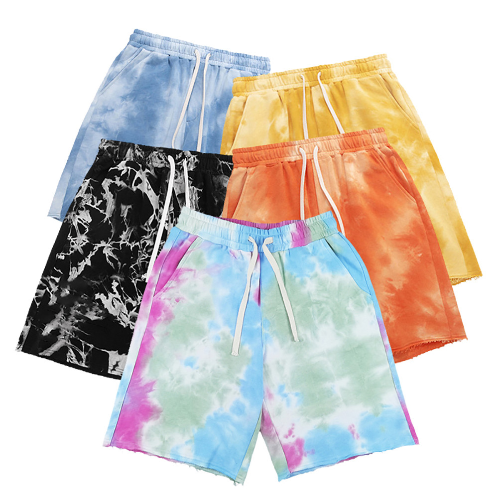 One-of-a-kind tie-dye shorts