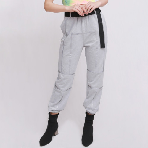 Custom Hip Pop Women Cargo Pants| New Fashion Mistigris Trousers| Casual Stretchy Gray Pant