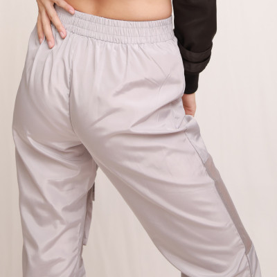 Custom Women Stretchy Characteristic Gauzy Trousers Gray Fashion High Street Pant  Dance Casual Sport Pant