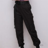 Custom Women Trendy Black Cargo Pant With Big Pocket In Two Side Trousers Hip Hop Street Dance Casual Pant