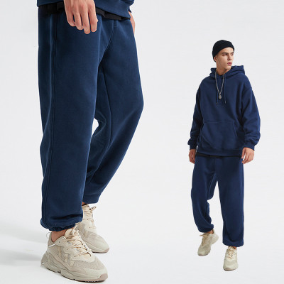 Custom Men's High Street Sweatpants| 100% Cotton Causal Trackpants| Custom Unisex Straight-leg Pants