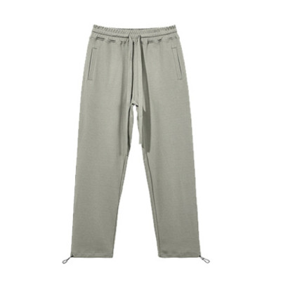 Twill Cotton Casual Custom Men's Trousers 300g Thin Fashion High Street Sports Loose Straight Tube Pants