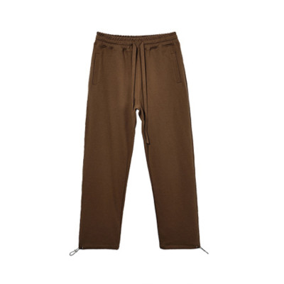 Twill Cotton Casual Custom Men's Trousers 300g Thin Fashion High Street Sports Loose Straight Tube Pants