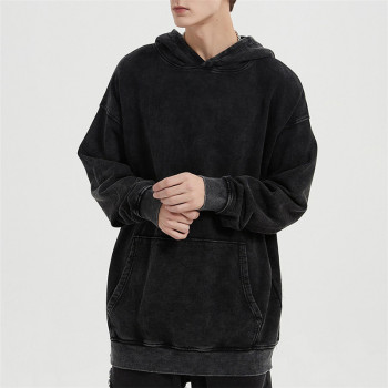 Custom Men's Acid Wash Hoodies|In Store Unisex Cotton Hoodies|Wholesale Long Sleeve Hoodies