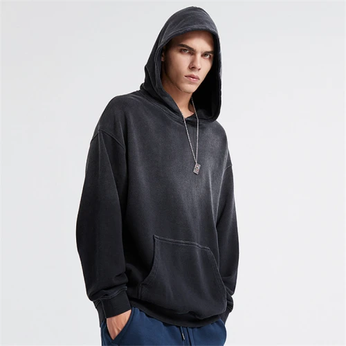 Custom Men's Hoodies Long Sleeved Gradient  Color|In Store Unisex Cotton Hoodies|Wholesale Spring And Autumn Hoodies
