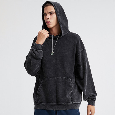 Custom Men's Long Sleeved Retro Hoodies|In Store Unisex Cotton Hoodies|Wholesale Spring And Autumn Thick Hoodies