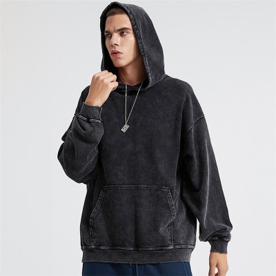 Sweats à capuche rétro à manches longues pour hommes personnalisés | Sweats à capuche en coton unisexe en magasin | Sweats à capuche épais pour printemps et automne, vente en gros