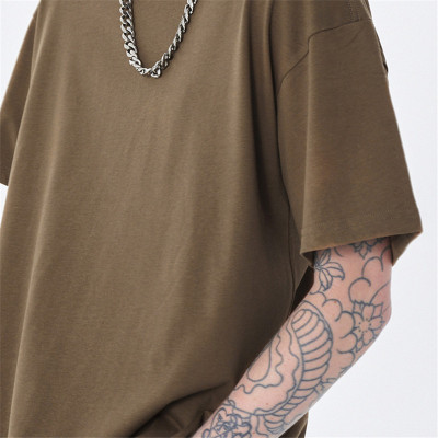 Custom Men's Round Neck Short Sleeve T shirt|In Store 100% Cotton T Shirts|Wholesale Pure Color T Shirts