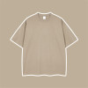 T-shirt à manches courtes pour hommes, coupe ample, personnalisé, couleur Pure, 100% coton, vente en gros