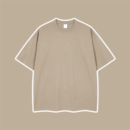 Camiseta de manga corta holgada personalizada para hombre, camisetas de color puro|Camisetas 100% de algodón en la tienda|Camisetas casuales al por mayor