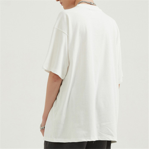 Custom Men's Drop-shoulder Short Sleeve T Shirts|In Store 100% Cotton T Shirts|Custom 3D Digital Print Men's T-shirts