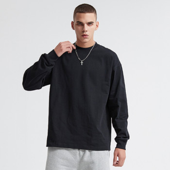 Custom Men's Long Sleeve T-Shirt | High Street Casual Unisex Sweatshirt| Cutsom 100% Cotton Men's Sweatshirt