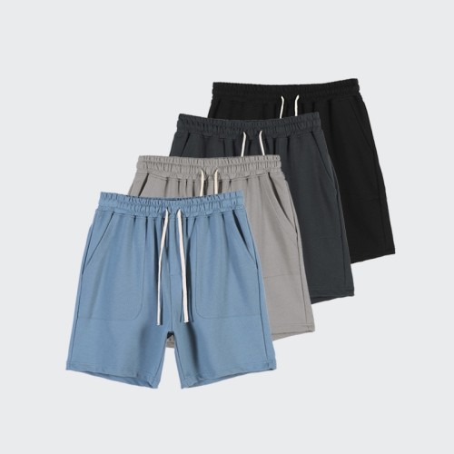 Stock original fashion high street men's shorts INS wind five points Athleisure100% cotton shorts