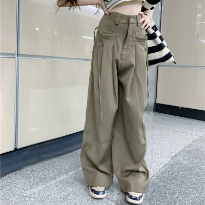 Custom Women's Trendy Casual Loose Trousers Stretchy High Street HiP Hop Middle Waist Trousers Street Dance Pant