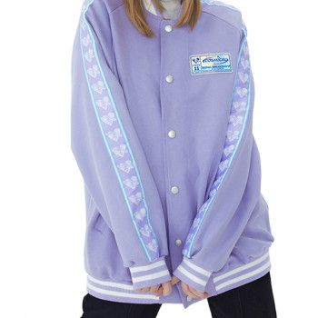 Custom Casual Baseball Uniform Jacket|Custom Autumn New Loose Korean Version Jacket|Wholesale College Style Simple Jacket