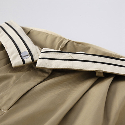 Custom Women's Autumn Turn-up Waist Design Pants|Wholesale Wide-leg Mopping Pants|Custom High Street Pants