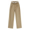 Custom Women's Autumn Turn-up Waist Design Pants|Wholesale Wide-leg Mopping Pants|Custom High Street Pants