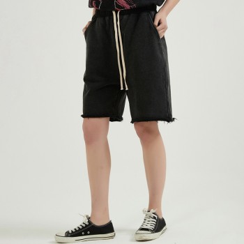 Fast Delivery Men's Shorts| Summer Fashion 100% Cotton Shorts| Elastic Wasit And Drawstring Shorts For Men
