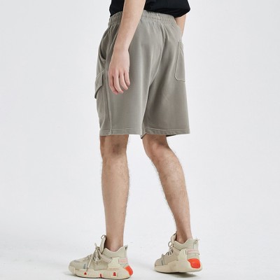 Stock high street fashion brand batik vintage men's shorts heavy craft cargo pocket wash retro men's shorts