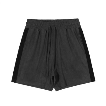 Stock new suede 260G splice bumping men's shorts Loose casual men's nickel shorts