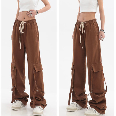 Custom Women's Cargo Panst| Women's Elastic Waist Track Pants | Custom Long Cargo Pants For Women's From Rainbow Touches