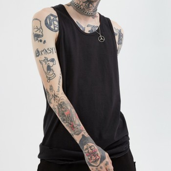 Wholesale Mens Blank Tank Top| High Street 100% Cotton Vest In Stock| Mens Casual Tank Top Hip Hop