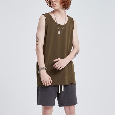 Wholesale Mens High Street Tank Top| 100% Cotton Sports Vest In Stock| Mens Casual Hole Design Tank Top On Sale
