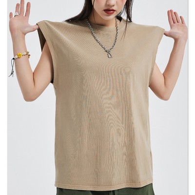 Wholesale Unisex Black Vest| 100% Cotton Hip Pop Vest In Stock| Mens Casual Gym Vest On Sale