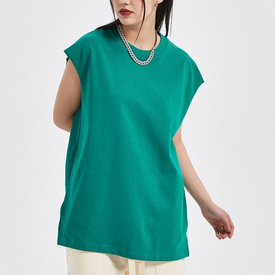 Wholesale High Street Wash Tank Top| 100% Cotton Hip Pop Unisex Tank Top In Stock| Mens Casual Sports T shirts On Sale